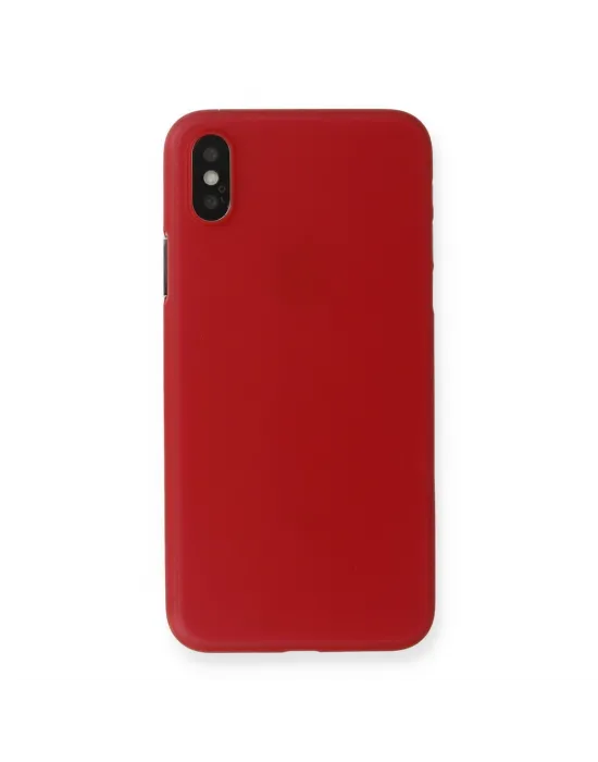 Apple İphone Xs Max Kılıf Pp Ultra İnce Kapak - Kırmızı