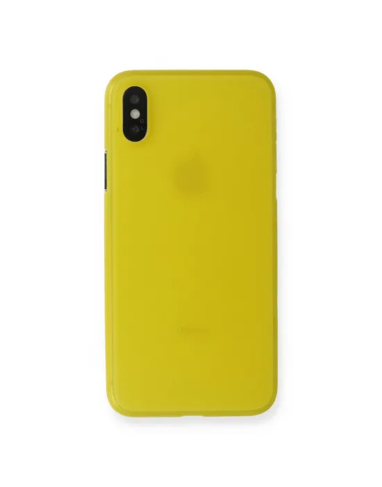 Apple İphone Xs Max Kılıf Pp Ultra İnce Kapak - Sarı