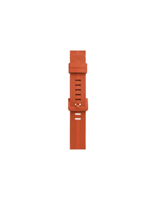 Apple Watch 38mm Kr408 Çizgili Silikon Kordon (saat Değildir) - Turuncu