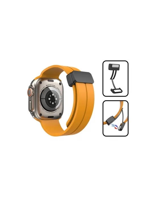 Apple Watch 38mm Kr412 Elegance Stylısh Kordon (saat Değildir) - Derin Mor