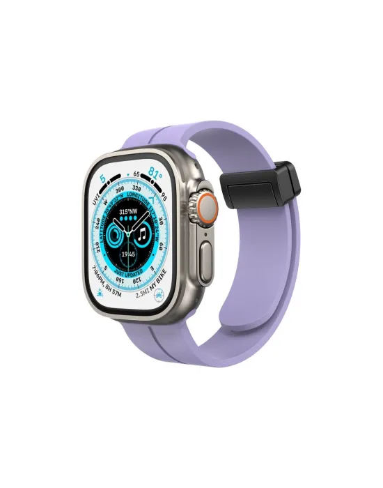 Apple Watch 38mm Kr412 Elegance Stylısh Kordon (saat Değildir) - Lila