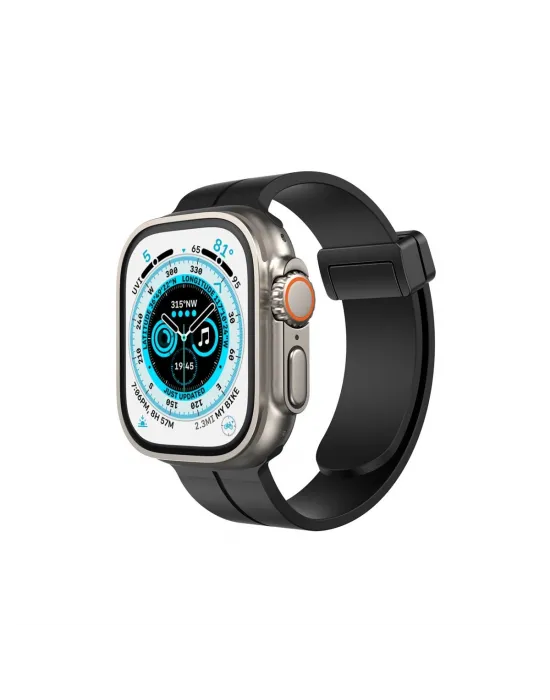 Apple Watch 38mm Kr412 Elegance Stylısh Kordon (saat Değildir) - Siyah