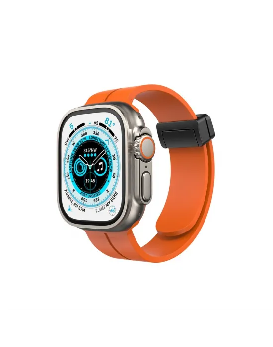 Apple Watch 38mm Kr412 Elegance Stylısh Kordon (saat Değildir) - Turuncu