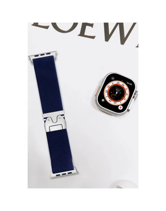 Apple Watch 42mm Forest Kumaş Kordon (saat Değildir) - Lacivert