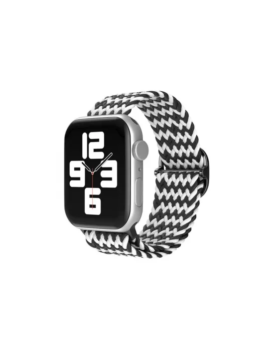 Apple Watch 42mm  Kordon (saat Değildir) - Zigzag Siyah-beyaz
