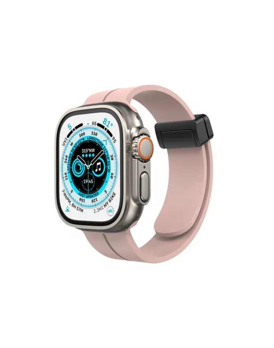 Apple Watch 42mm Kr412 Elegance Stylısh Kordon (saat Değildir) - Pudra