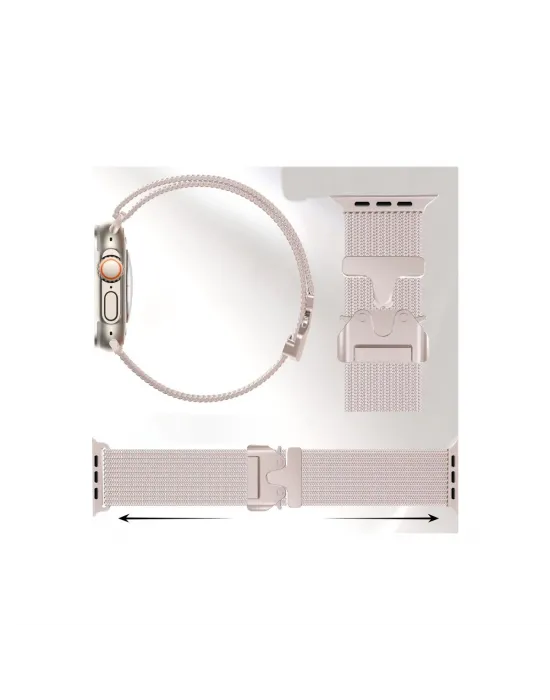Apple Watch 42mm Milano Metal Kordon (saat Değildir) - Siyah