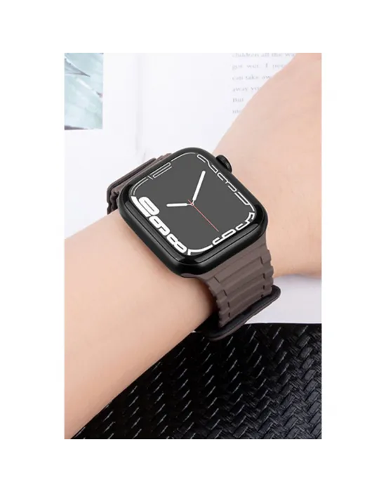 Apple Watch Ultra 49mm Mountain Kordon (saat Değildir) - Siyah-turuncu