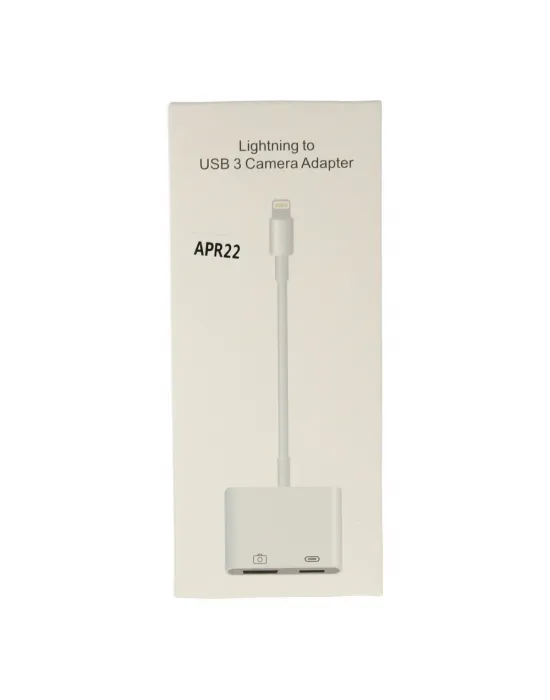 Apr22 Iphone Otg 2in1 - Beyaz