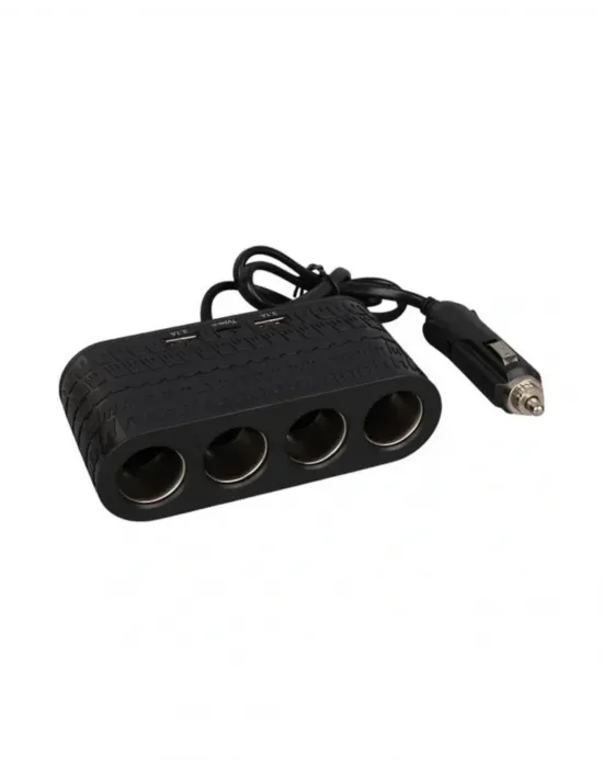 Araç İçi Güç Dağıtıcı 4 Çakmaklık 2 Usb 1 Type C Şarj Ünitesi