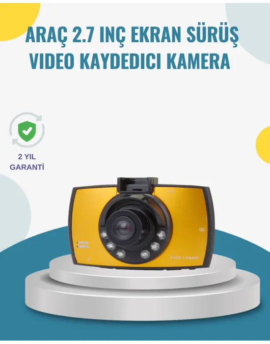 Araç İçi Hd Dvr Kamera G Sensor Ve Hareket Algılama Özellikli