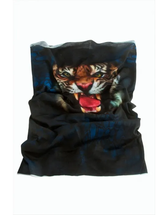 Aslan Desenli Baff Boyunluk
