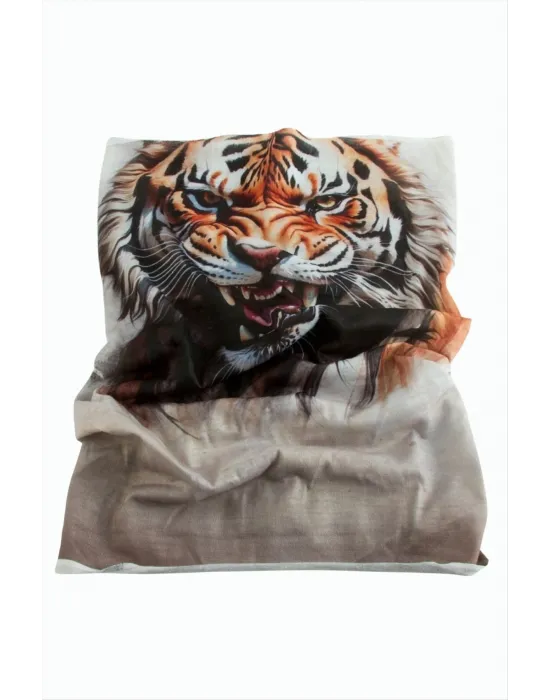 Aslan Desenli Baff Boyunluk