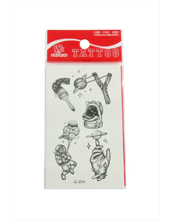 Astronot Tattoo Dövme Sticker