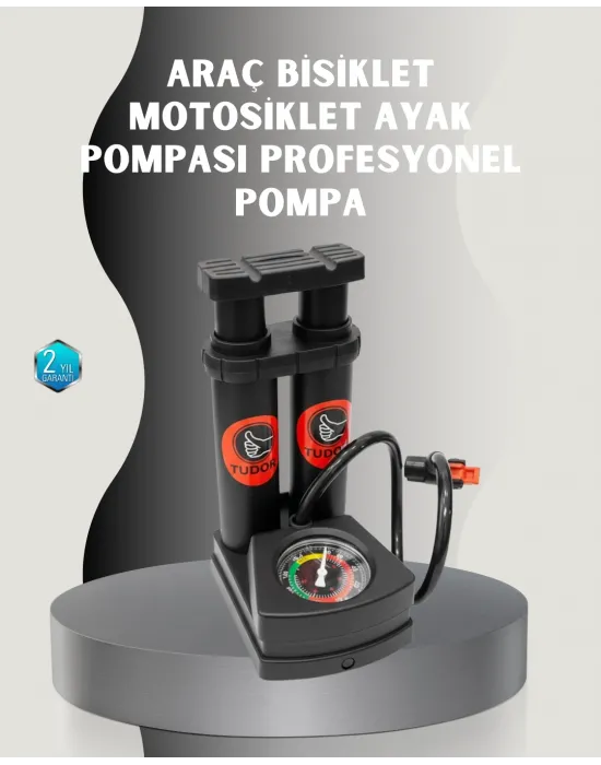 Ayak Basmalı Hava Pompası Şişme Ürünler Ve Lastikler İçin