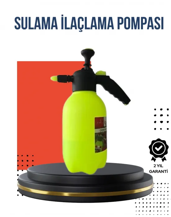 Ayarlı Nozullu 2l Basınçlı El Püskürtücü Jant Cam Temizlik Cila İçin