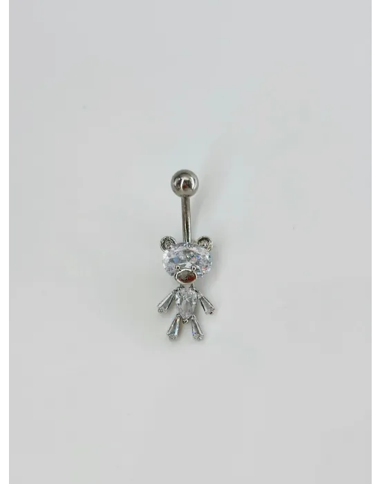 Ayıcık Detaylı Göbek Piercing - Pg0118