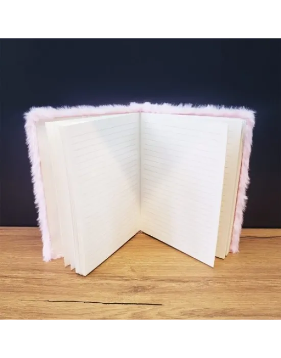 Ayıcık Motifli Peluş Kapaklı Defter