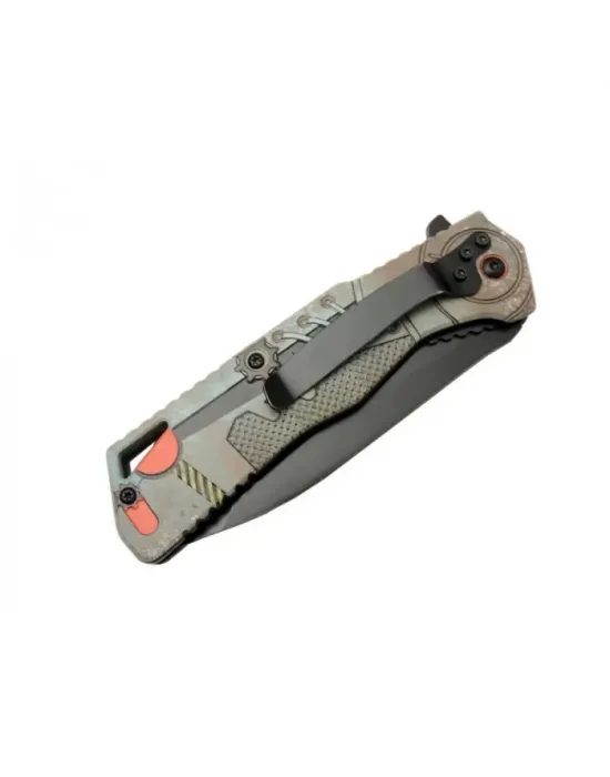 Bağcıklı Çakı 21,5 Cm Yarı Otomatik , Kemerlikli