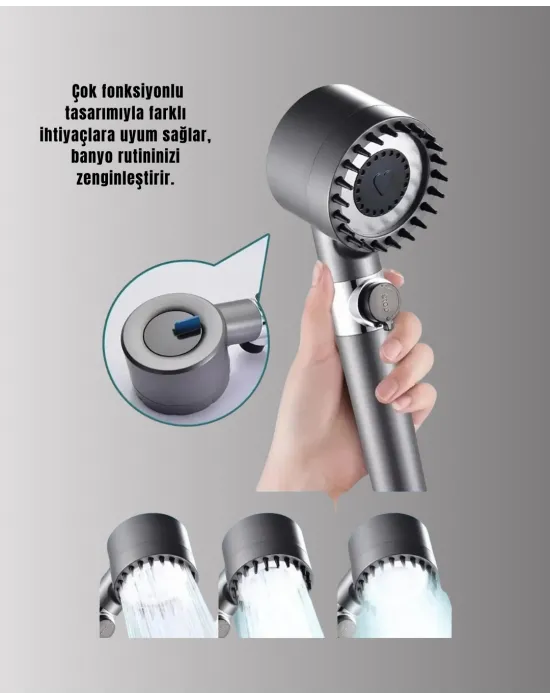 Banyo İçin Filtreli Duş Başlığı Pratik Kullanım