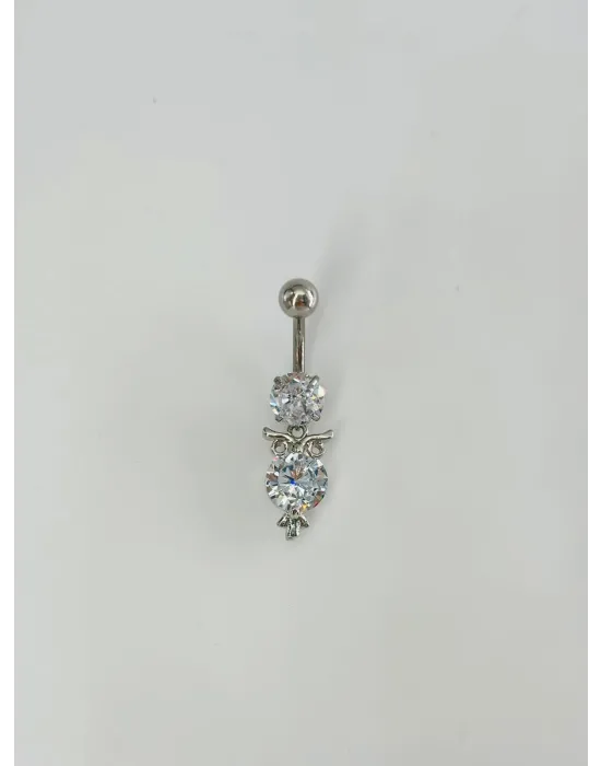Baykuş Detaylı Göbek Pıercıng - Pg0121