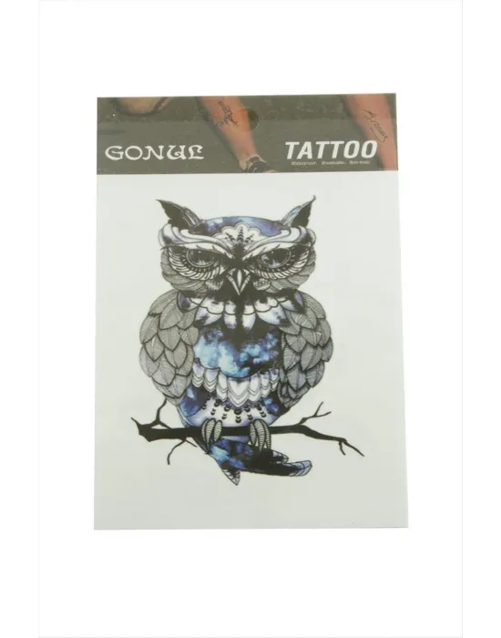 Baykuş Tattoo Dövme Sticker