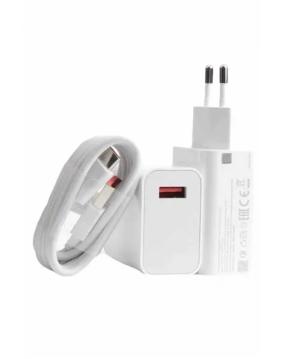 Beyaz Ultra Plus Hızlı Şarj Seti Şarj Adaptörü Ve Kablosu 67w