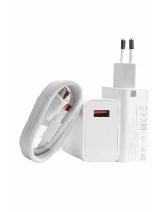 Beyaz Ultra Plus Hızlı Şarj Seti Şarj Adaptörü Ve Kablosu 67w