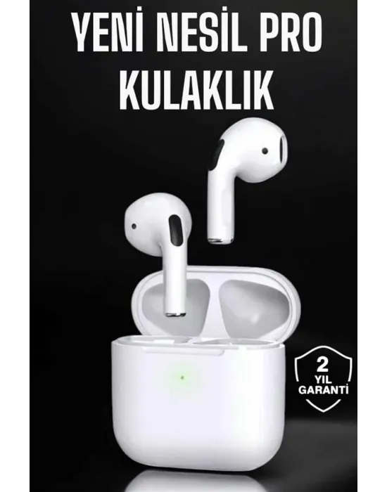 Beyaz Yeni Nesil Pro Bluetooth Kulaklık Yüksek Ses Kaliteli Anc Özelliği