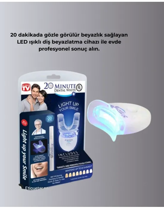 Beyazlatma Kalemli Led Diş Parlatma Seti