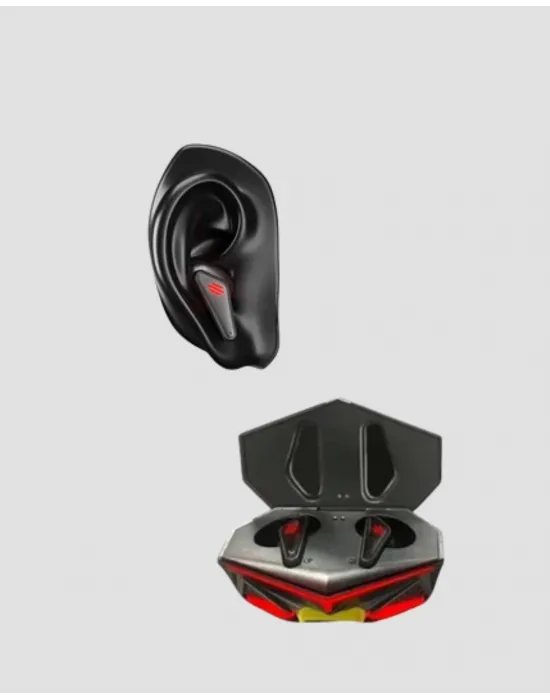 Bluetooth 5.0 Kablosuz Kulaklık Led Işıklı Silikonlu Tasarımlı