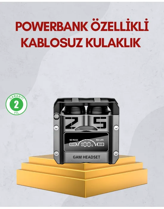 Bluetooth 5.0 Kulak İçi Kulaklık Mikrofonlu Kablosuz Model