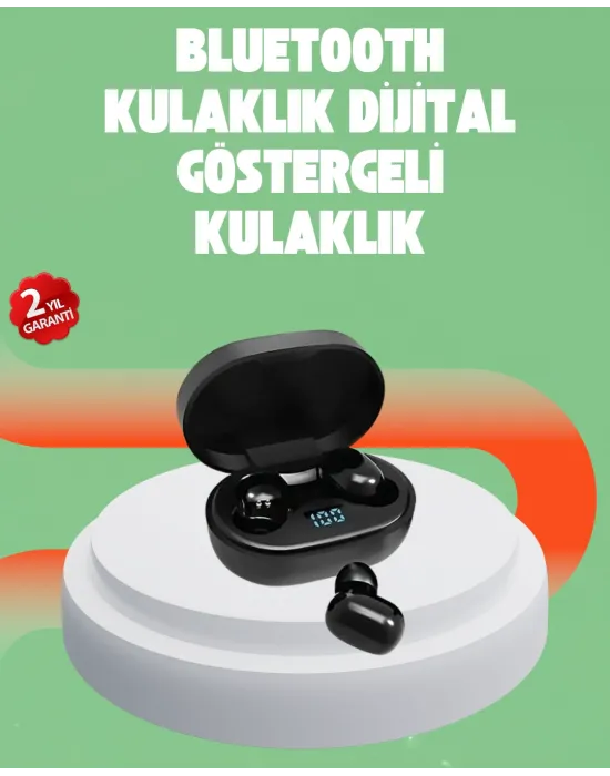 Bluetooth 5.0 Kulaklık – Led Ekranlı Şarj Kutusu
