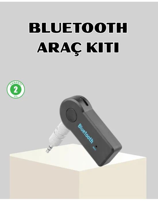 Bluetooth Araç Kiti Aux Mp3 Çalar Kablosuz Eller Serbest Cihaz