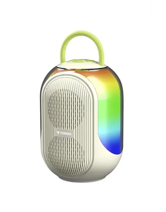 Bluetooth Hoparlör Çift Mikrofonlu Kablosuz Parti Speaker Beyaz