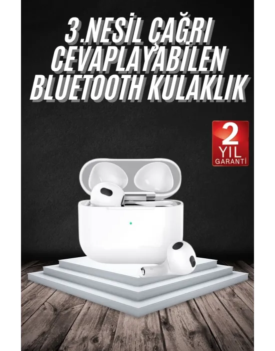 Bluetooth Kulaklık 3. Nesil Ios Android Uyumlu Yeni Nesil Wireless Charge