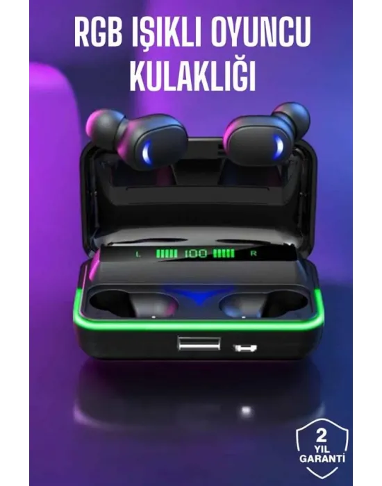 Bluetooth Kulaklık Powerbankli Yüksek Ses Kaliteli Şarj Göstergeli