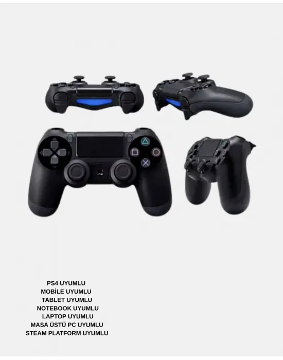 Bluetooth Oyun Kolu – Titreşimli, Ps4, Steam, Pc, Mobil Ve Tablet Uyumlu
