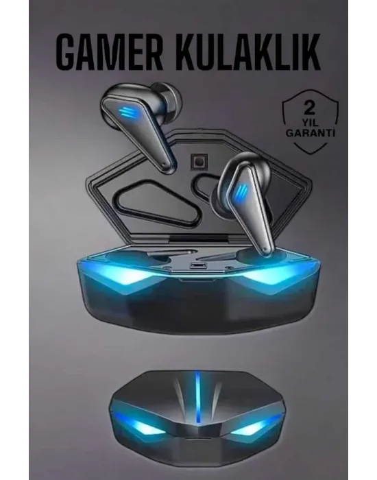 Bluetooth Oyuncu Kulaklığı Led Işıklı Kablosuz Anc Özelliği