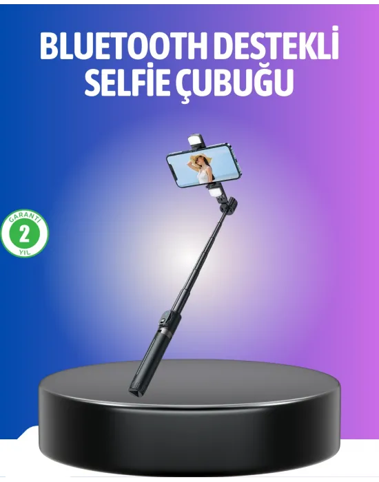 Bluetooth Selfie Çubuğu – Uzaktan Kumandalı