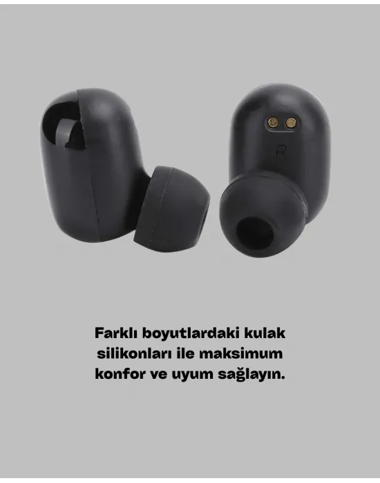 Bluetooth V5.0 Teknolojili Parmak Dokunmatik Kontrol Kulaklık Seti