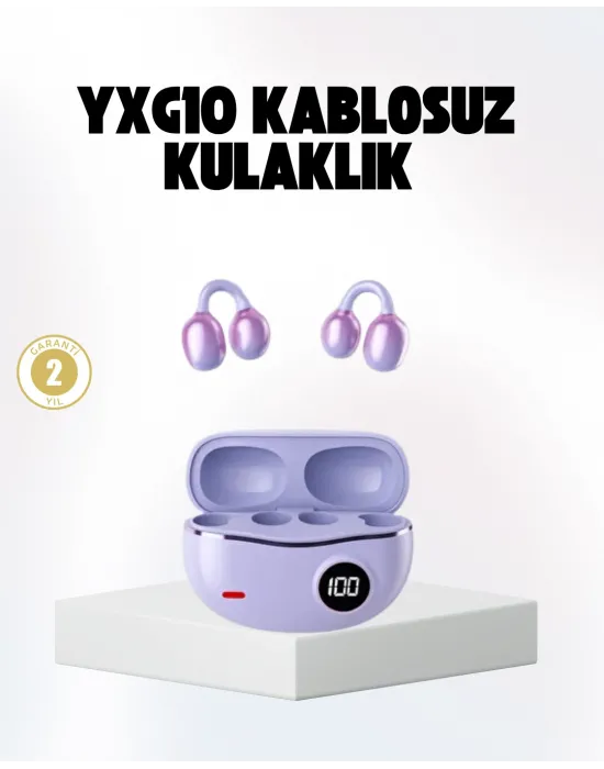 Bluetooth Yxg10 Kulak Arkası Tasarım Cilt Dostu Silikon Hafif Yapı