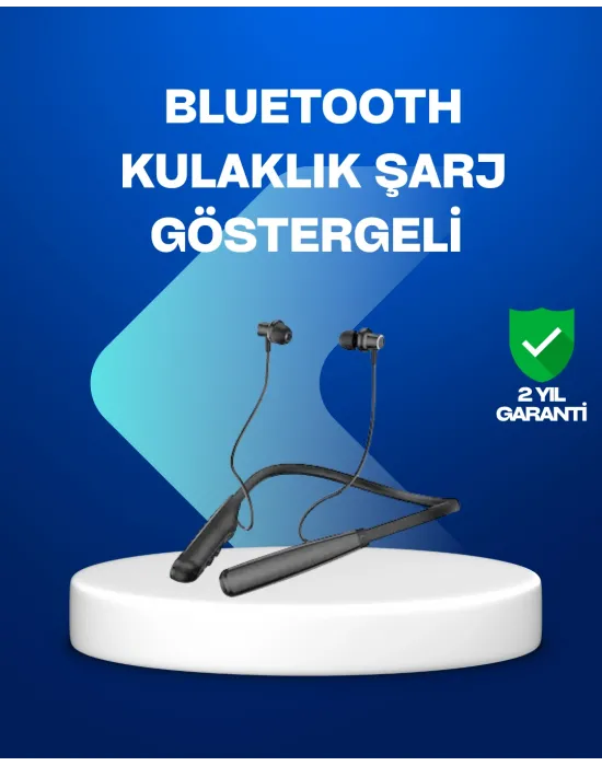 Boyun Askılı Kablosuz Bluetooth Kulaklık – Aktif Gürültü Önleme, Lcd Ekranlı