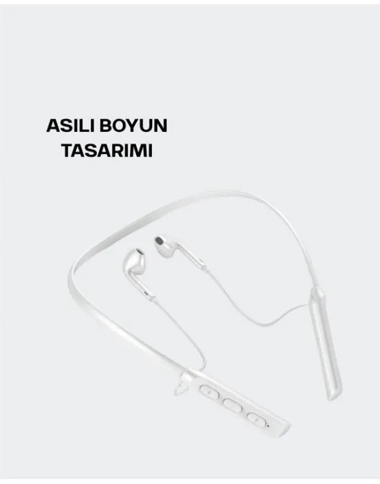 Boyun Askılı Kablosuz Kulaklık – Uzun Süreli Batarya Performansı