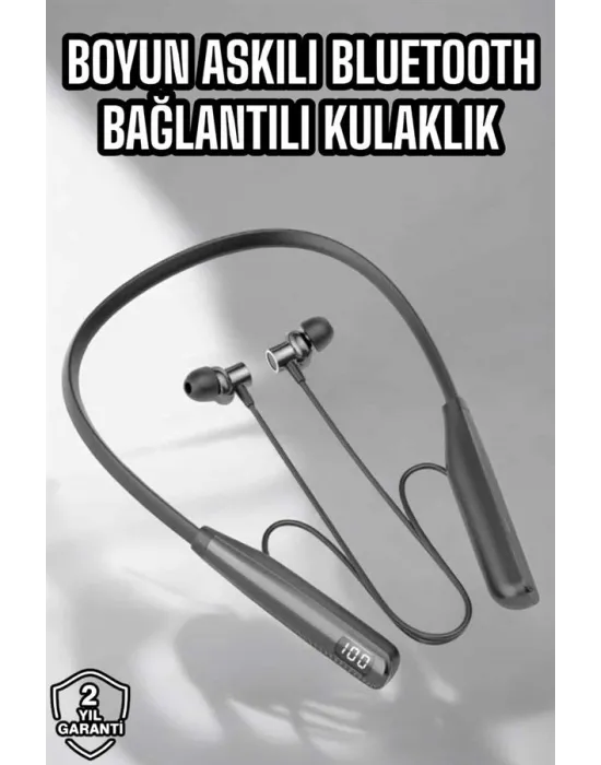 Boyun Bantlı Bluetooth Kulaklık Yüksek Ses Kaliteli 100 Saat Kulaklık