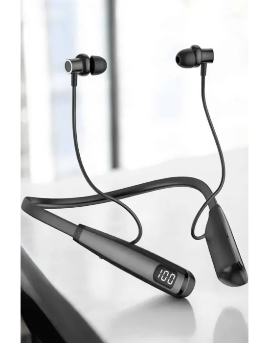 Boyun Bantlı Bluetooth Kulaklık Yüksek Ses Kaliteli 100 Saat Kulaklık