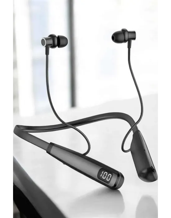 Boyun Bantlı Bluetooth Kulaklık Yüksek Ses Kaliteli 100 Saat Kulaklık