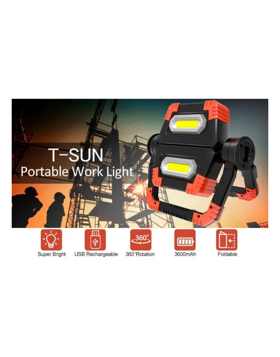 Br S100 30w Cob Led Usb Projektör El Feneri