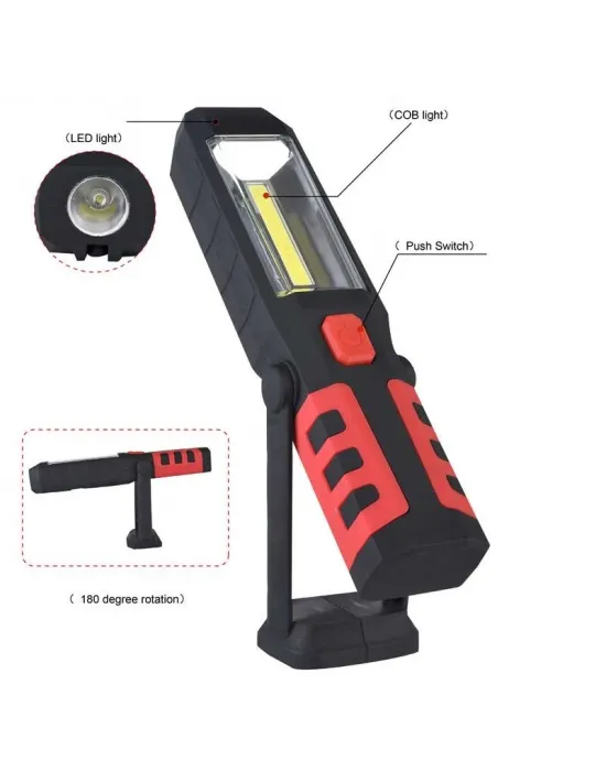 Br S99 Cob Led Şarj Edilebilir Mıknatıslı Çalışma Feneri