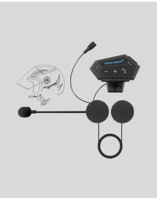 Bt22 Kablosuz Kask Kulaklığı – Bluetooth 5.0, Intercom, Su Geçirmez Ve Uzun Ömürlü Batarya